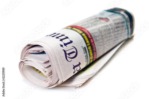 Photo: newspaper roll newspaper roll