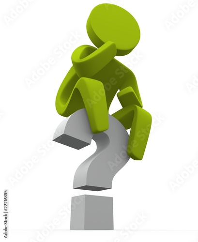 Illustration: 3D figure thinking 3D figure thinking