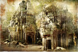 Quadro hiden khmer' temple - remains of ancient civilisation