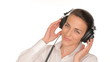 Beautiful girl with headphones