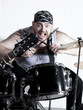 batteur en crise grands yeux