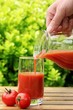 Fresh summer tomato drink