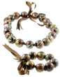 Photo: bracelet et collier à boules rétro charleston, fond blanc bracelet et collier à boules rétro charleston, fond blanc