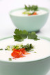 Yogurt soup with vegetables