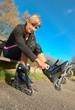 Woman with Rollerblades