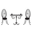 table and two chairs