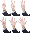 Collection counting fingers 1 to 6 Collection counting fingers 1 to 6