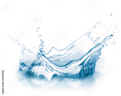 Photo: water splash isolated on white water splash isolated on white