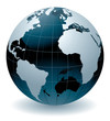 World globe abstract vector illustration