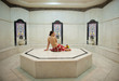 Beautiful young woman in turkish bath (Hammam) Beautiful young woman in turkish bath (Hammam)