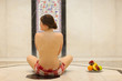 Beautiful young woman in turkish bath (Hammam) Beautiful young woman in turkish bath (Hammam)