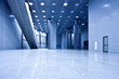 Empty blue hall