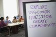 Multi-ethnic businesspeople having meeting