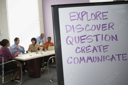 Photo: Multi-ethnic businesspeople having meeting Multi-ethnic businesspeople having meeting
