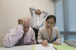 Group of frustrated multi-ethnic businesspeople