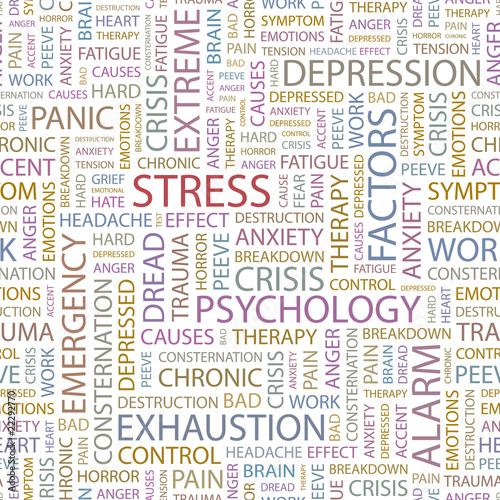 Vector: STRESS. Seamless vector background. STRESS. Seamless vector background.