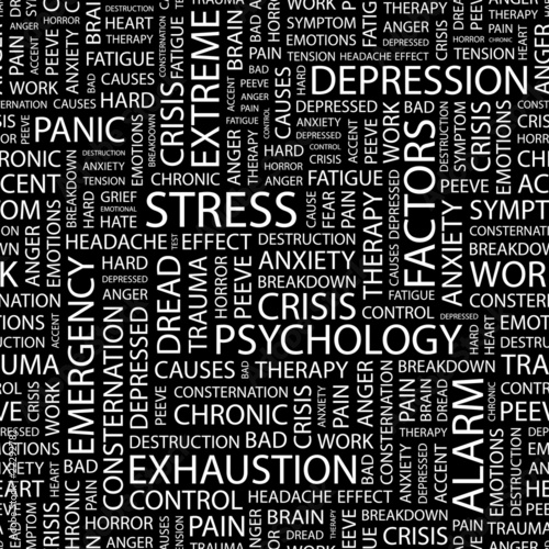 Vector: STRESS. Seamless vector background. STRESS. Seamless vector background.