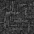 BIRTHDAY. Seamless vector background.
