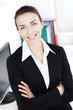 Beautiful young businesswoman at office Beautiful young businesswoman at office