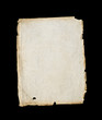 Parchment paper on black