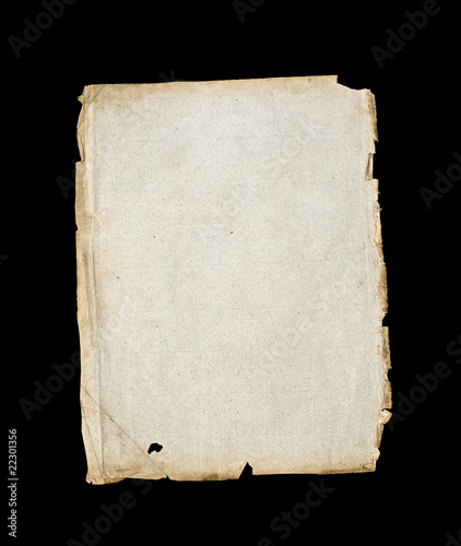 Photo: Parchment paper on black Parchment paper on black