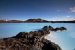 Milky white and blue water