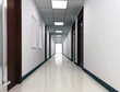 futuristic corridor modern office. 3D render futuristic corridor modern office. 3D render
