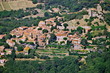 Vue aérienne du village de Grimaud dans le Var Vue aérienne du village de Grimaud dans le Var