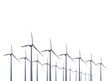 Windturbinen freigestellt Windturbinen freigestellt
