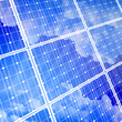 solar power panel & blue sky