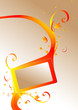 Abstract fresh orange banner