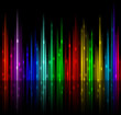 Easy to edit vector background 3: colored spectrum