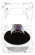 bague avec pierre, coffret écrin cristal, fond blanc bague avec pierre, coffret écrin cristal, fond blanc
