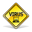 Virus warning icon