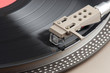 Macro shot of turntable cartridge