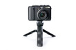 digital camera on tripod digital camera on tripod