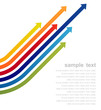 Colored arrows vector