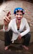 Loud mouthed woman