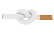 Illustration: Cigarette tied to a knot Cigarette tied to a knot