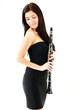 woman with a clarinet