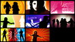 Stock animation presenting people in the dancefloor
