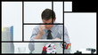Animation of stressed people at work