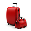 Suitcases isolated on a white background. Suitcases isolated on a white background.