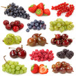 Fresh berries collection isolated on white background