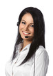Customer Service Operator-Isolated over a White Background Customer Service Operator-Isolated over a White Background