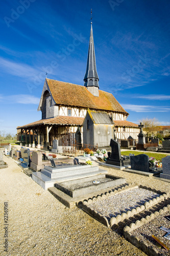 church in Bailly-le-Franc, Champagne, France