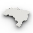 Landkarte Brasilien, einfach Landkarte Brasilien, einfach