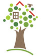 Vektor: Icon of a Tree House Icon of a Tree House