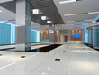 3d futuristic corridor, hall 3d futuristic corridor, hall