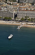 France, Cannes, aerial view of the city and the coastline